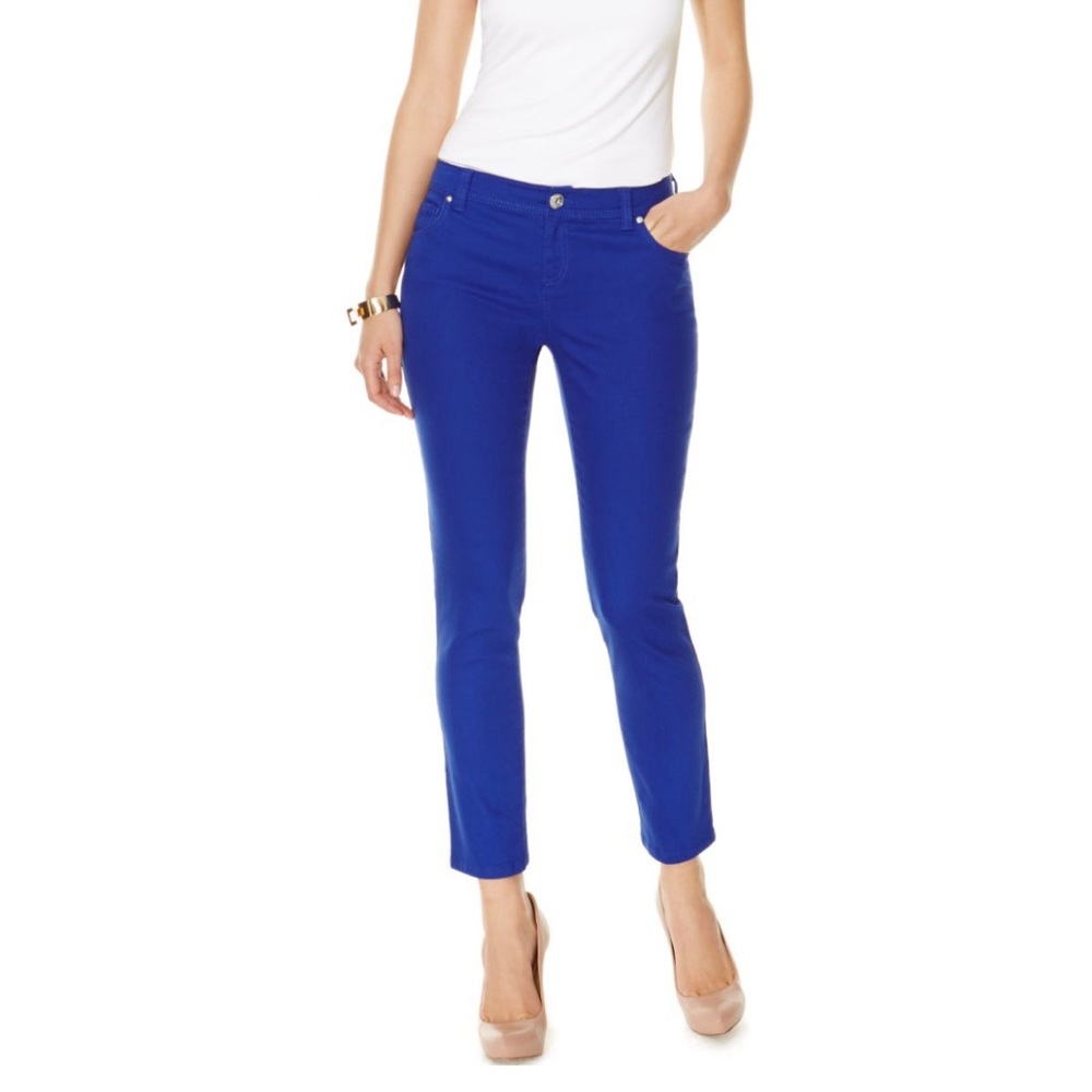 Inc. International Concepts Royal Blue Skinny Straight Pants. Size 10